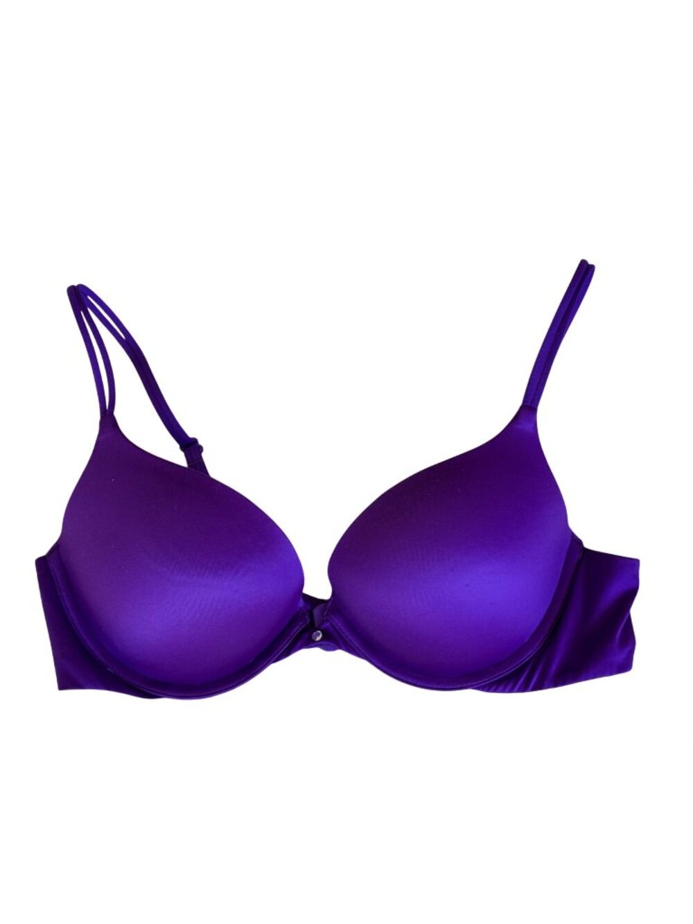 Victorias Secret Bra Size 36B Very Sexy Purple Padded Push Up w/ Rhinestone